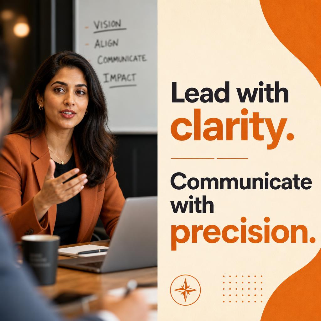 Instagram post: Lead with clarity. Communicate with precision.
